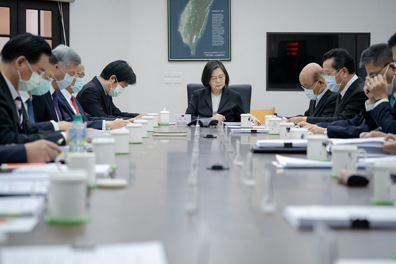 President Tsai Ing-wen convenes a high-level national security meeting.
