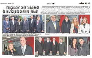 Inauguration of new headquarters of the Embassy of the Republic of China (Taiwan)