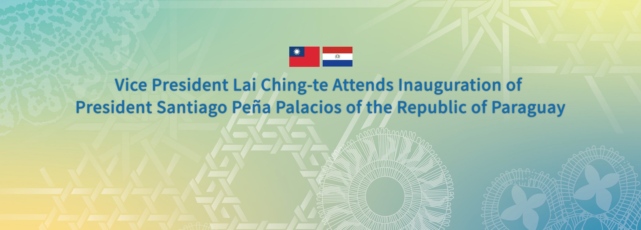 Vice President Lai attends Leads Delegation to the Repubic of Palau
