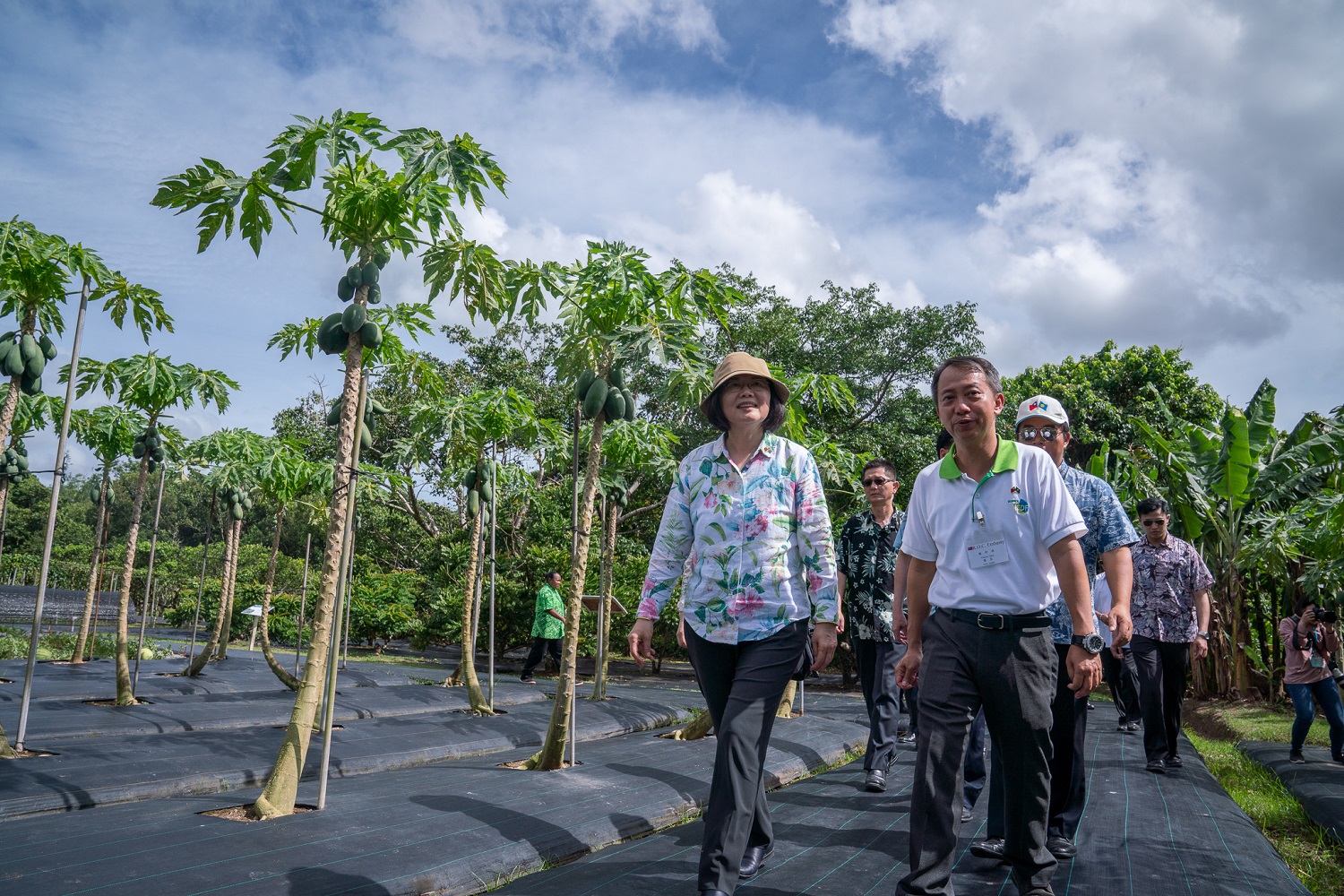 President Tsai inspects Taiwan Technical Mission in Palau