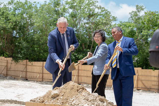 President Tsai attends St. Jude Hospital Reconstruction Project launch ceremony in St. Lucia President Tsai attends St. Jude Hospital Reconstruction Project launch ceremony in St. Lucia