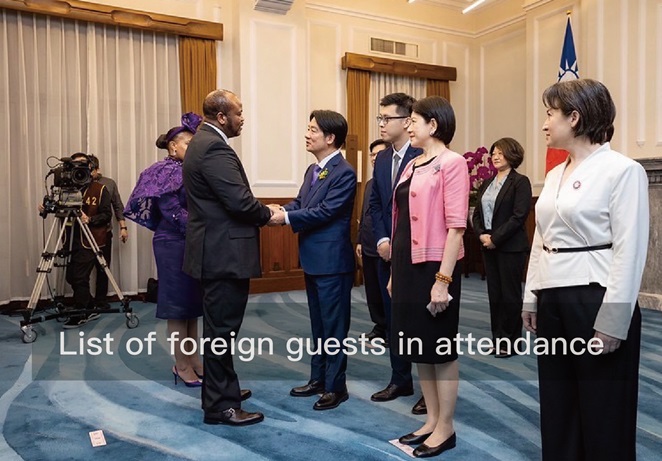 List of foreign guests in attendance