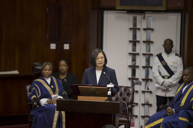 President Tsai addresses St. Lucia Parliament