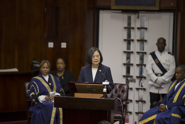 President Tsai addresses St. Lucia Parliament President Tsai addresses St. Lucia Parliament