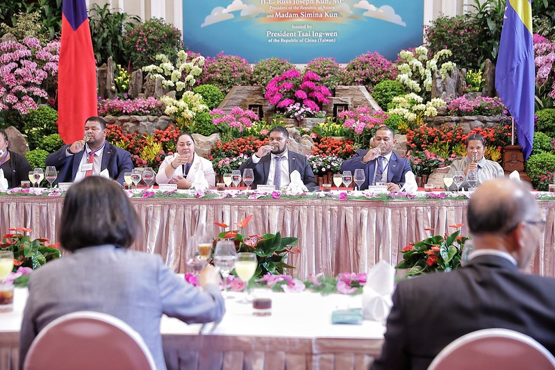 President Tsai hosts a state banquet for President Russ Joseph Kun of Nauru.