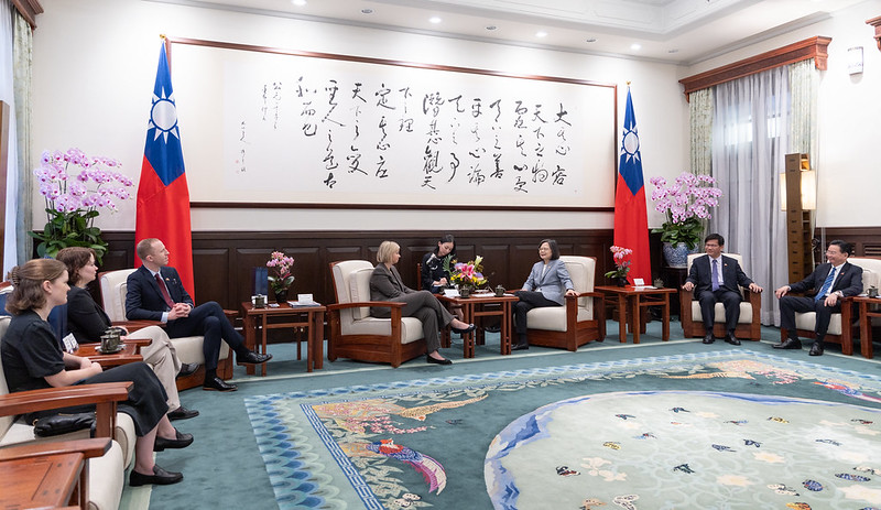 President Tsai meets with a delegation led by Ms. Guri Melby, the Liberal Party leader and the second vice chair of the Standing Committee on Foreign Affairs and Defense of Norwegian Parliament.