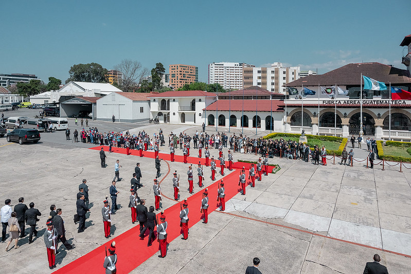 President Tsai Ing-wen arrives in Guatemala on a diplomatic visit.