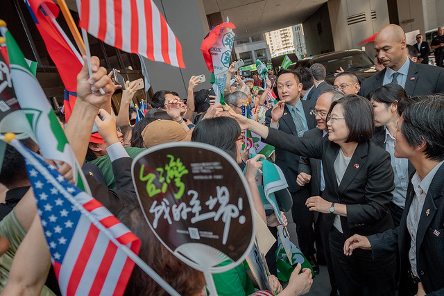 President Tsai and her delegation arrive in Denver.