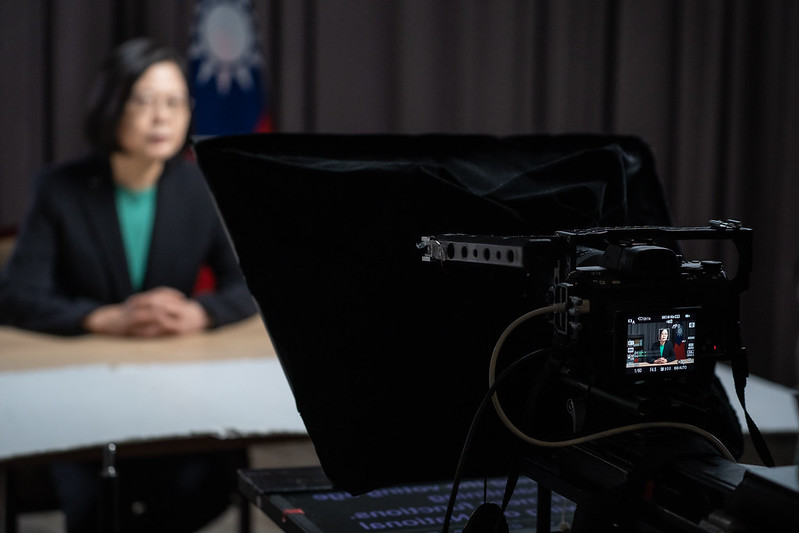 President Tsai delivers an address via video at the 2020 NDI Celebration of Democracy Gala.