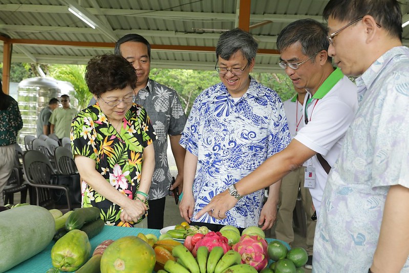 Vice President Chen inspects Taiwan Technical Mission, National Slaughterhouse, and feed mill in Palau.