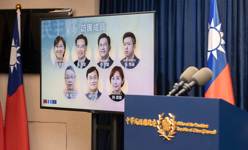 The Presidential Office convenes a press conference to announce that President Tsai will lead a delegation to Taiwan's allies Guatemala and Belize.