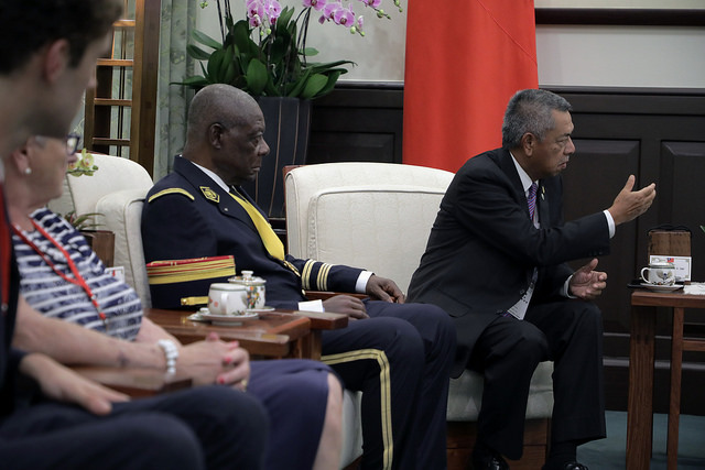 President Tsai meets with a delegation led by Mr. Dan-Viggo Bertgun, President of World Veterans Federation.