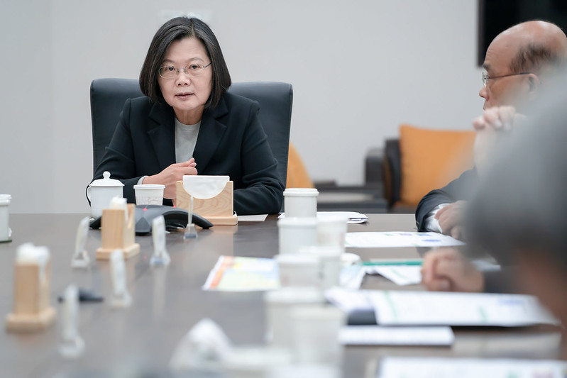 President Tsai Ing-wen convenes a high-level national security meeting to respond to the Wuhan coronavirus outbreak in China.