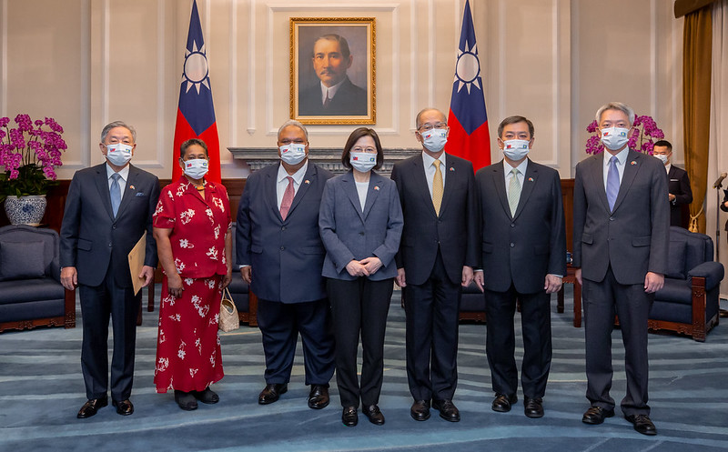 President Tsai Receives Credentials From New Palau Ambassador David Adams Orrukem 9153