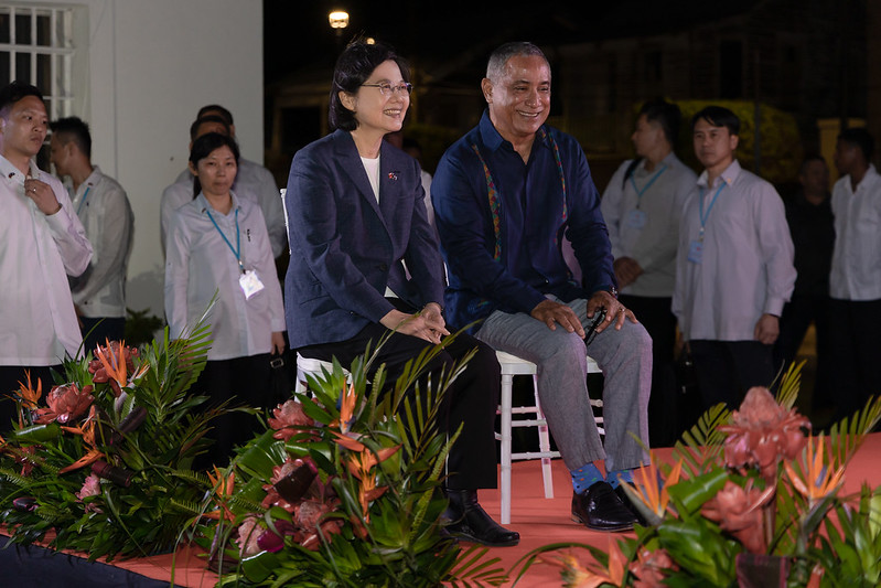 President Tsai Ing-wen attends a banquet hosted by Prime Minister John Briceño of Belize and a donation ceremony for San Pedro General Hospital.