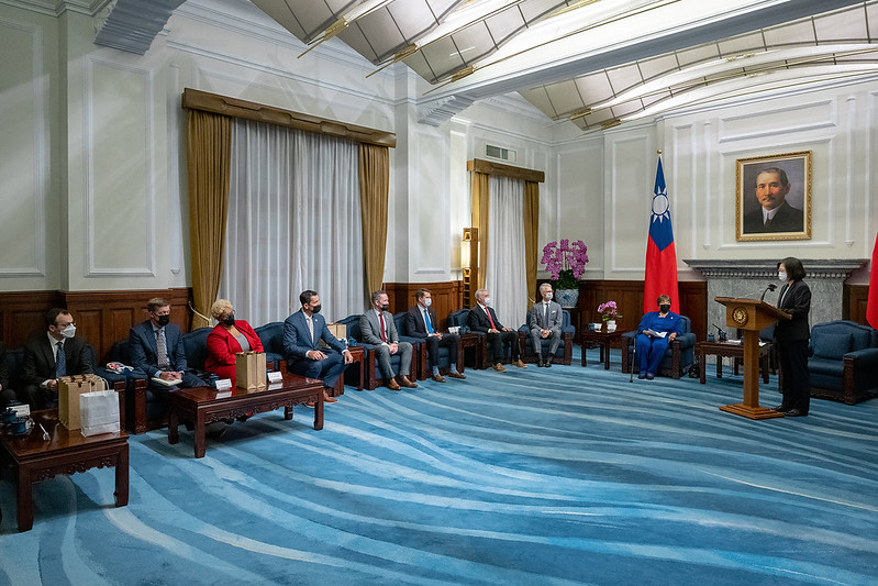 President Tsai meets US House delegation.