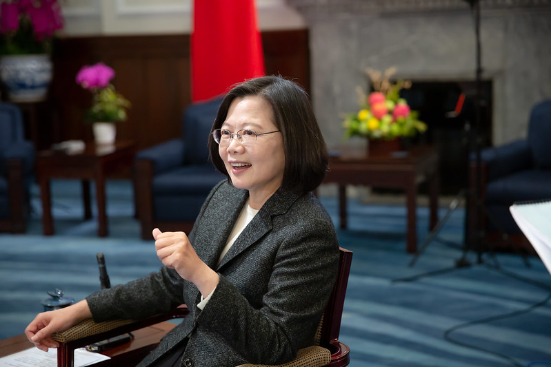 President Tsai is interviewed by the BBC.