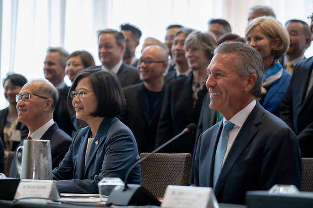 The president attends a Taiwan-US Business Summit in New York.