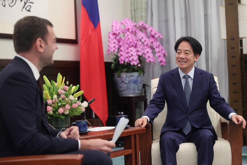 President Lai Ching-te is interviewed by Time magazine.