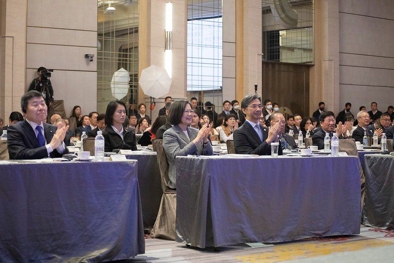 President Tsai Ing-wen attends the opening ceremony for the 51st East Asian Economic Conference Joint Meeting of Representatives from Taiwan and Japan.