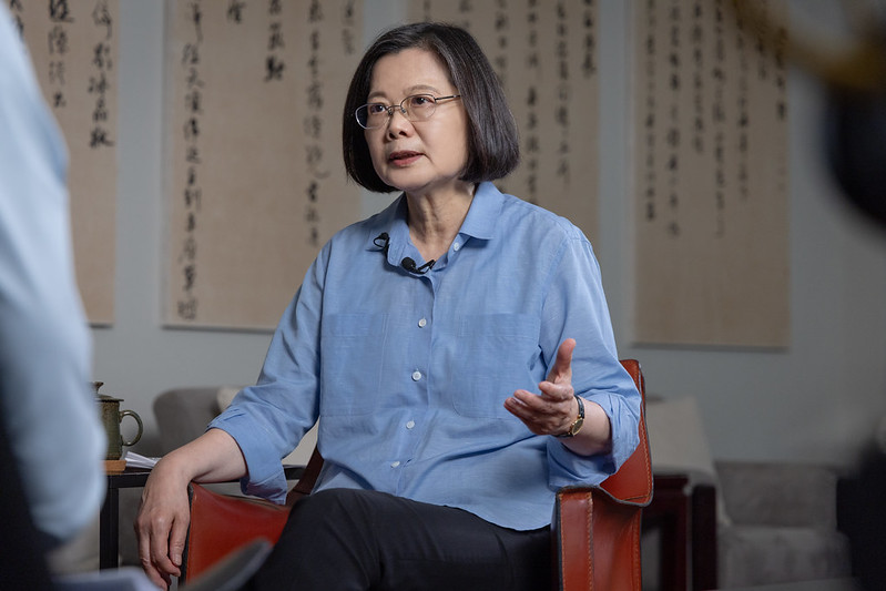 President Tsai Ing-wen is interviewed by the BBC.