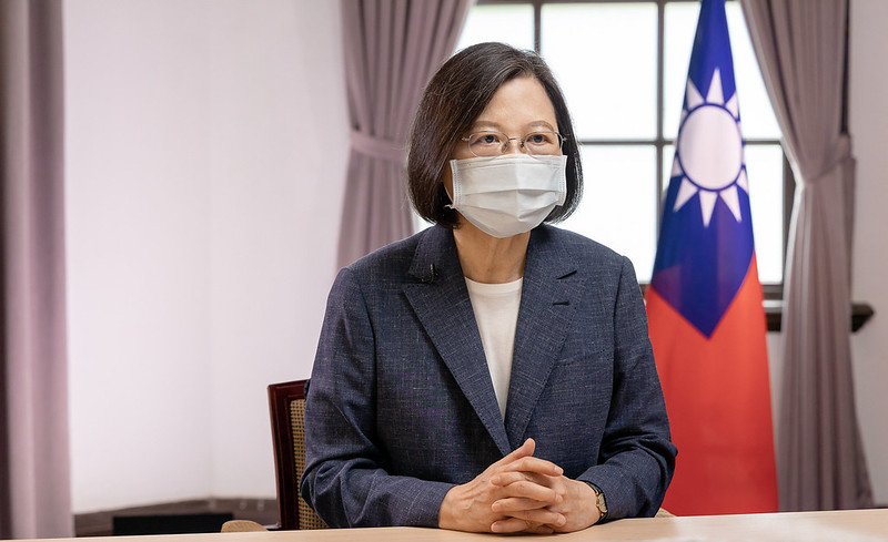 President Tsai Ing-wen addressed the opening of the Ketagalan Forum via video