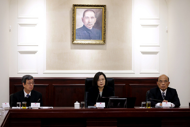 President Tsai convenes a National Security Meeting.