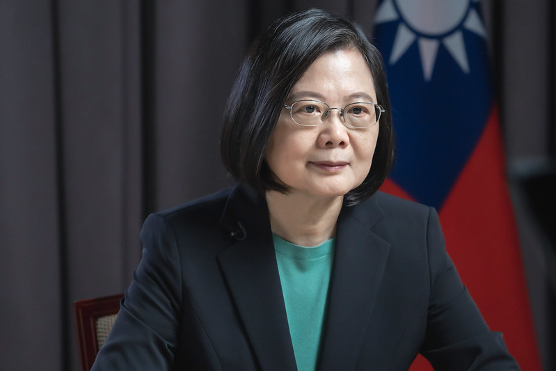 President Tsai Ing-wen delivers an address via video at the 2020 NDI Celebration of Democracy Gala.