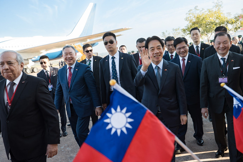 Vice President Lai arrives in the Republic of Paraguay for presidential inauguration.