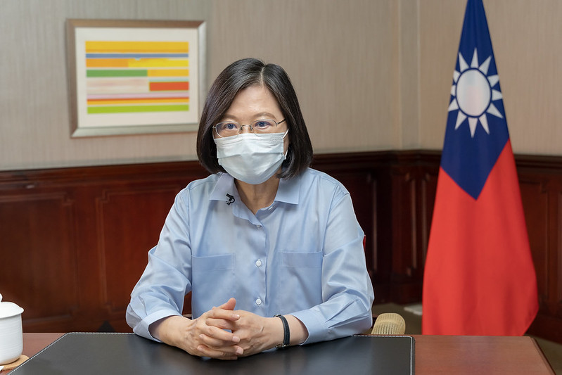President Tsai delivers remarks on the national pandemic response and bilateral negotiations with the United States under TIFA.