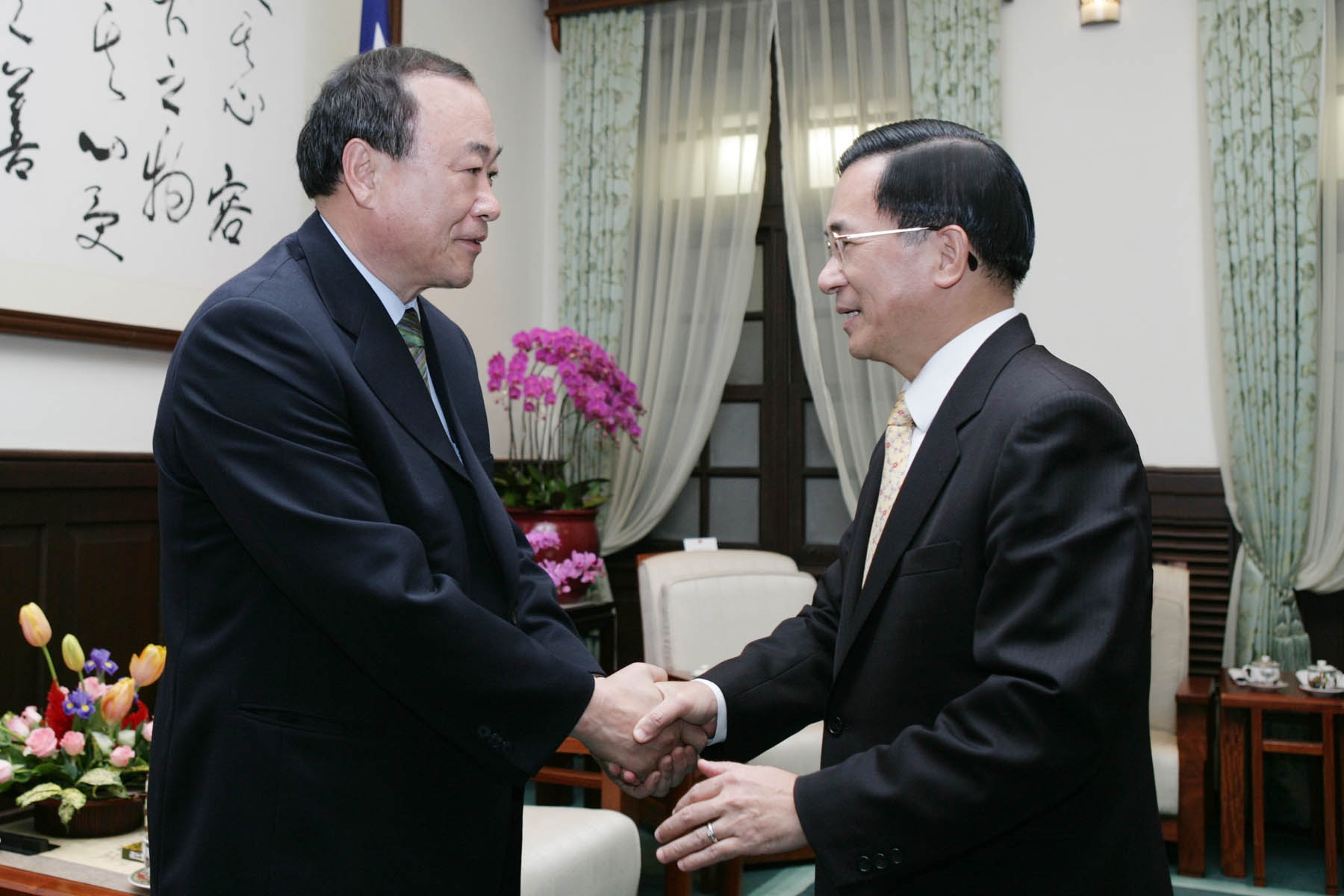 President Chen Meets with Korean Congress Delegation.