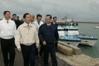 President Chen Inspects Coast Guard and Warns against Illegal Trafficking.