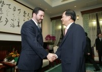 President Chen Meets with Michael Green of US Center for Strategic and International Studies.