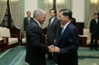 President Chen Meets with Kenneth Lieberthal on Cross-Strait Issues.