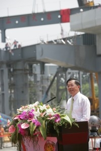 President Chen Attends Beaming Ceremony for Kaohsiung City's Mass Rapid Transit.