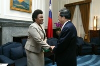 President Chen Meets with President of Swazi Senate.