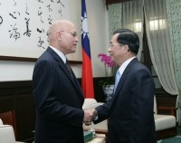 President Chen Meets with Ambassadors to the United Nations.