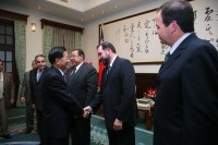 President Chen Meets with Delegation of Press Executives from Latin American Allies.