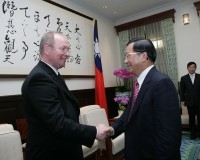 President Chen Meets German Parliamentarian Wilhelm Josef Sebastian.