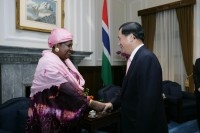 President Chen Meets Republic of The Gambia Vice President Isatou Njie-Saidy.