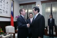 President Ma meets with National Geographic Channels International and Fox International Channels Chief Executive Officer Mr. David Haslingden. 