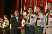 President Chen and Vice President Lu Attend the Inauguration Ceremony of the 2005 Armed Forces' Day.