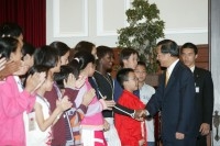 President Chen's Remarks at the Reception of Ambassadors of Children's Rights Joining the 2005 World Children's Summit.