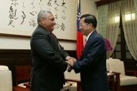 President Chen receives Maatia Toafa, Tuvalu's Premier and Minister of Foreign Affairs.