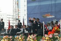 President Chen inspects the ''Hai An 3 Exercise'' of the Coast Guard Administration.