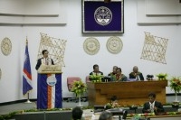 President Chen delivers remarks at the Nitijela of the Republic of the Marshall Islands.