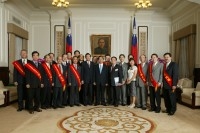 The President receives the Business Management Consultants Association of the Republic of China and Its Exemplary Members.