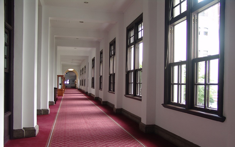 Corridor inside the Office of the President (courtesy of the Third Bureau, Office of the President)