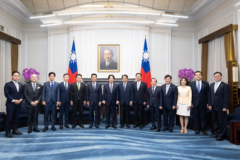 President Lai meets delegation from Japan Innovation Party association for public-private cooperation
 