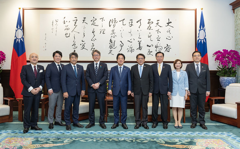 President Lai meets Former Minister for Digital Transformation Taira Masaaki of Japan